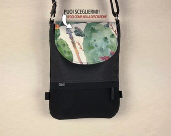 Bag black and white canvas backpack removable shoulder strap backpack cotton fabric messenger pockets