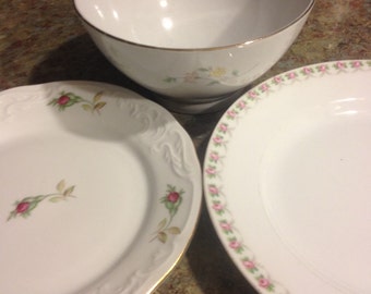 3 Vintage China pieces - mix and match lot