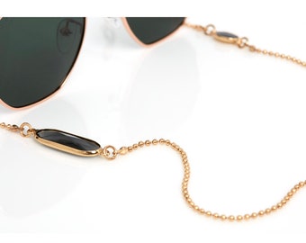 Glasses Chain and Sunglass Strap | Gold, Silver, Crystal Stone, Eyewear Accessories by SUNNY CORDS