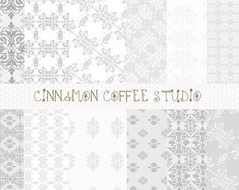 grey damask background