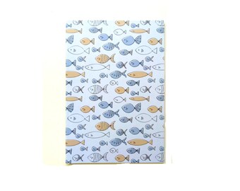 Fish Sketchbook / Fun Gifts / Sketchbooks / Cute Notebook / Pocket Notebook / Fun Gift Ideas / Jotter / Blank Pages / A5 Blank Notebook