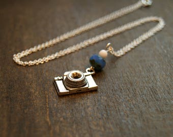 Photographers Necklace Silver Camera Necklace Camera Pendant Necklace Photography Photo Photographer Jewelry Camera Jewelry