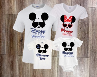 Disney Birthday Shirt, Family Disney Shirts, Mickey birthday Shirt, Minnie birthday Shirt, Mickey Dad shirt, Dad of the birthday Boy, Minnie