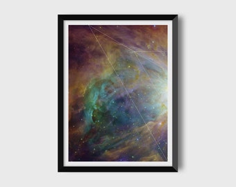 Carl Sagan / Space Art / Astronomy Art / Digital Download / Digital Print / Instant Download / Printable Art / Geometric Print / 12x16 in
