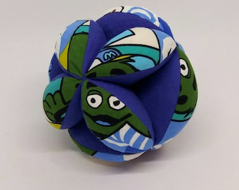 Montessori ball, Blue soft ball, Montessori material, Montessori soft ball, blue cotton ball,soft cotton ball,blue ball,Montessori toy ball