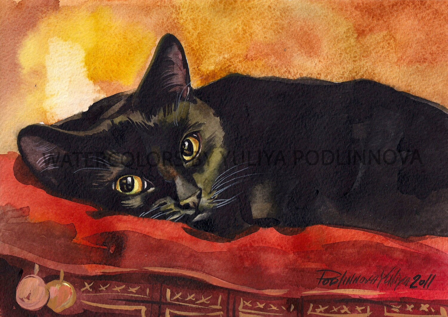 Черные коты в живописи