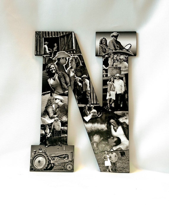 Letter Collage Farm Theme Country Wedding Letter Collage Farm Theme Country Wedding