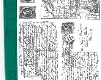 Rubber Stamp Letters, Map Stamps, Unmounted Stamps, SALE STAMPS, Postage Stamp Impressions, Script Stamps, Mixed Media Supplies, Scrapbook