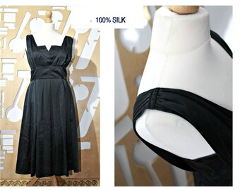 Silk Dress Prom Formal dress Evening dress Cocktail dress Little Black Dress Backless Dress Goth Boho Steampunk Victorian Edwardian Romantic