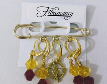 The Flash Stitch Markers /Shawl Pin - Knit and Crochet