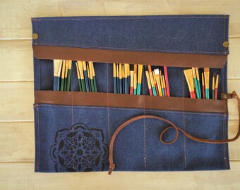 Paint Brush Roll, personalized Artist Roll, Paint Brush Organizer, Artist pouch, Paint Brush Holder, Painters Travel Case