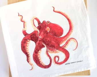 Octopus Tea Towel