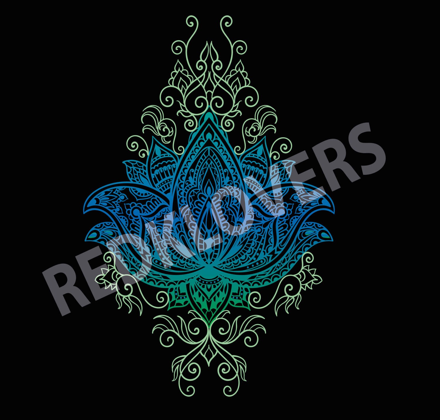 Download SVG DXF lotus flower bali Mandala boho yoga henna art ...