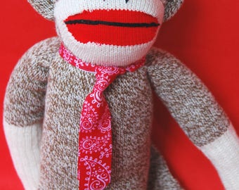 Sock Monkey "Dill" - Charming, "Heritage-Style"