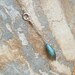 Smooth Labradorite Marquis Shape Littles Necklace Gift Blue Gray Delicate Dainty Sterling Silver