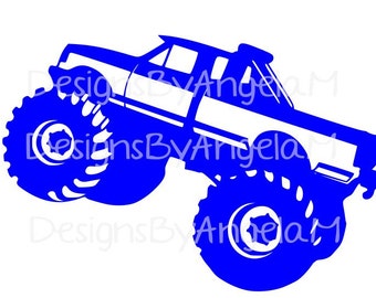 Monster Truck SVG Digital cutting file Instant Download - Use on your cutting machine Vector File