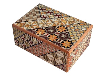 14 Step Japanese Puzzle Box Secret Yosegi Hakone 4 Sun Trick Opening Crafted M Famous Souvenirs