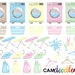 Laundry Day Clipart,Laundry Clipart,Washing Machine,Iron,Basket,Detergent,Hanger,Clothespin,Washing up,Sticker Clipart,png files