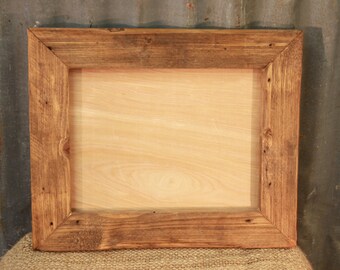 Reclaimed Wood Picture Frame, Rustic