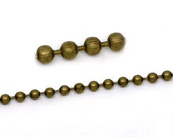 Wholesale 5 feet 4.5mm antique bronze finish ball chain