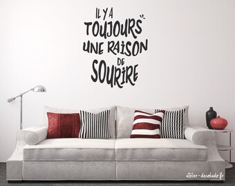 Wall decal there is always a reason to smile