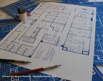 Mad Men - Floor Plan Poster for 22nd Floor Offices of Sterling Cooper Draper Pryce **Featured on NBC's Today Show & Buzzfeed**