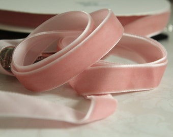 5/8 inch Dirty Pink Velvet Ribbon / Pink Velvet / VRPHX58-216