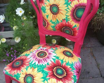 Sunflower Louis boudoir chair