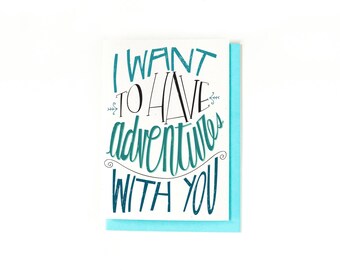 I Love You Card - Anniversary Card - Long Distance Relationship Card - Wedding Day Card - Romantic Card