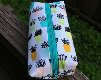 Cactus pencil pouch