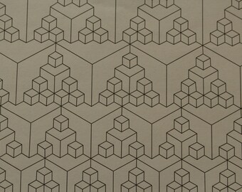 Cubes Tessellation Coloring Page- Instant Download Adult Coloring Page Geometric Design