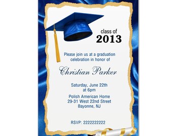 Teacher Education Degree Graduation Invitation Personalized