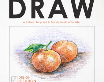 Premium Drawing Paper for Pencil, Ink, Marker and Charcoal. Great for Art, Design and Education. Loose Sheet Packs.