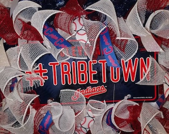 Tribetown Cleveland Indians Wreath
