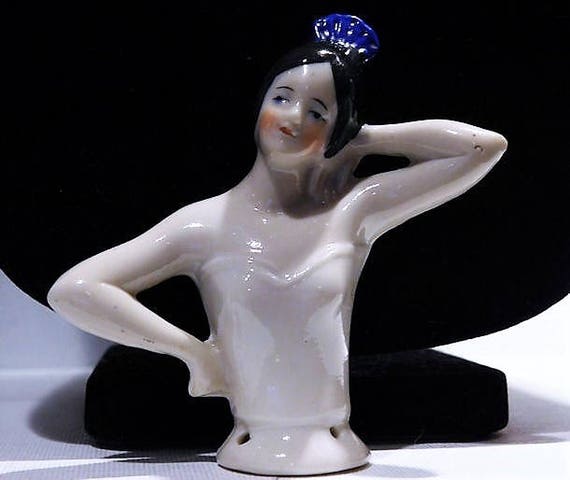 Antique Half Doll / German Porcelain /Flamenco Dancer