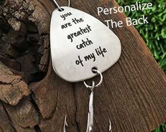 Husband Gift Greatest Catch Of My Life Fishing Lure Mens Gift for Husband Anniversary Gift for Him Husband Birthday Gift for Men Fishing