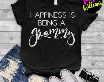 Happiness is Being A Grammy | Grammy Shirt | Shirt for Grammy | Graphic Tee | Unisex Sizing | Grammy Gift | Granny, Nana, Grammy F174