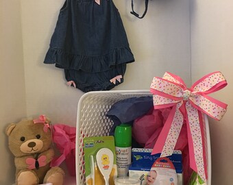 Baby Girl Shower Basket -Little Darling