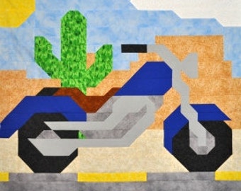 MOTORCYCLE Quilt Pattern