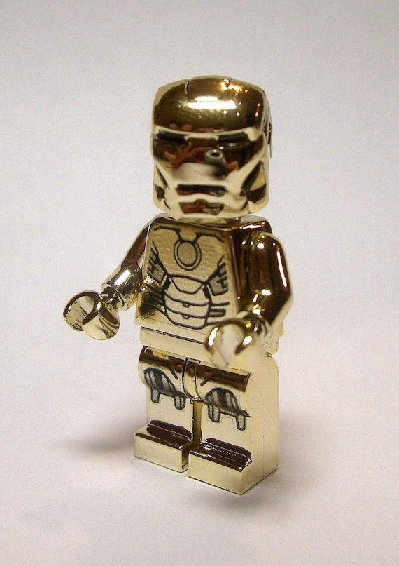 custom iron man lego minifigure