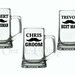 DIY Decal - Mustache Wedding Party Groom, Best Man, Groomsman, Vinyl Decal for Beer Mugs, Wine Glass Wedding Decor Glass NOT Included