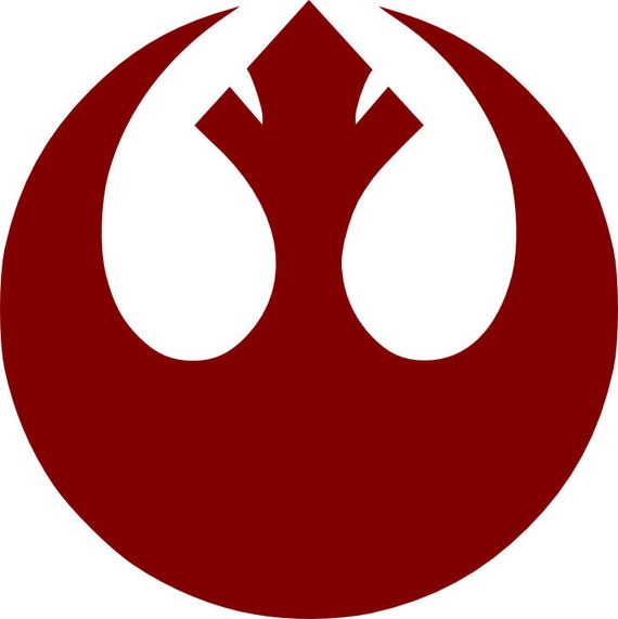 star wars rebellion logo car sticker