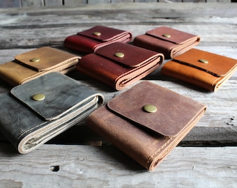 Leather Billfold, Leather wallet, Billfold wallet, Card Wallet, leather minimalist wallet, leather bifold wallet, mens leather wallet