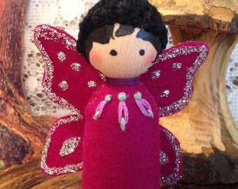 Deep Violet Butterfly Spring-a-Ling