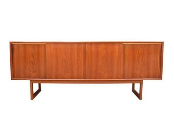 Vintage Danish Mid Century Teak Credenza
