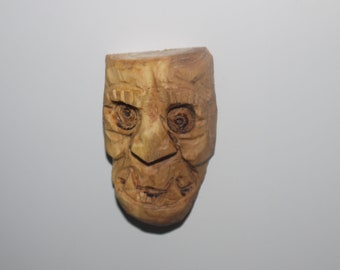 Hand Carved Wooden Fridge Magnet Gorpa