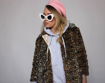 vintage inspired pink beret