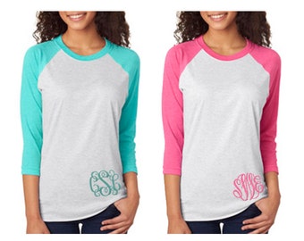 Monogram Baseball Tee Shirt, Personalized Baseball T Shirt, Monogram Baseball TShirt, Monogram Sports Jersey, Monogram Raglan T Shirt