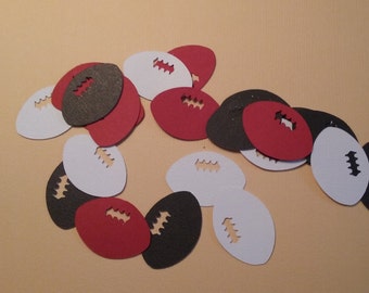 Football Confetti- Georgia Bulldogs Party Confetti - Tennesse Vols Party Confetti- Football Party Confetti