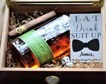 Eat Drink Suit Up, Will You be my Groomsman? Eat, Drink, Suit Up, Groomsmen Proposal, Engaged, Card, Card for Him